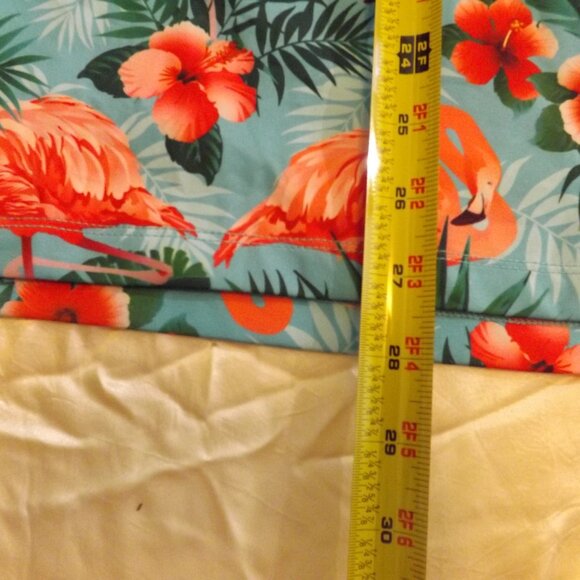 Yatta Golf Flamingo Polo Shirt Tropical Floral Print Golfing size Large - Picture 4 of 7